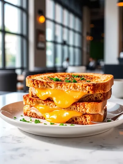 Air Fryer Grilled Cheese Quick Recipe - ready to serve