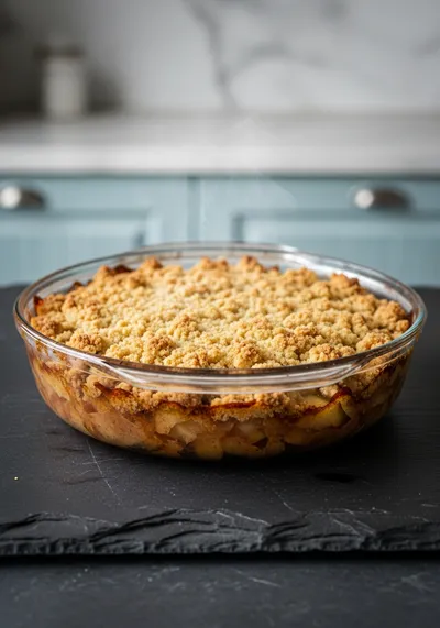 Baked Apple Crumble – Easy Warm Dessert