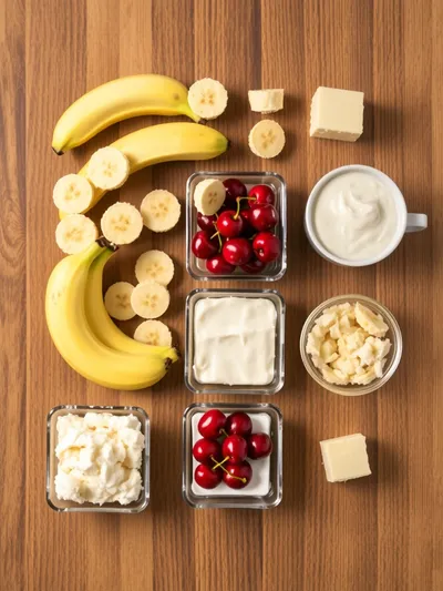 Banana Split Dump Cake – Sweet Layers of Fun - ingredients preparation