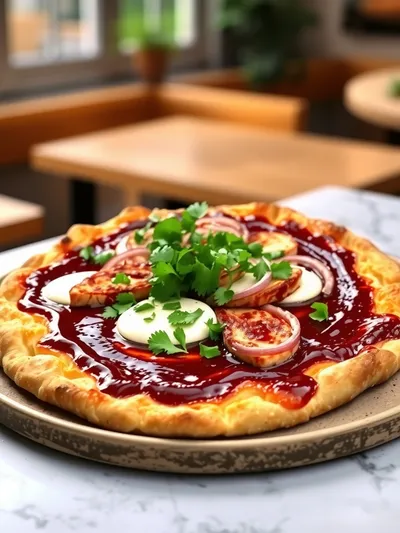 BBQ Chicken Flatbread - Easy Quick Meal - ready to serve