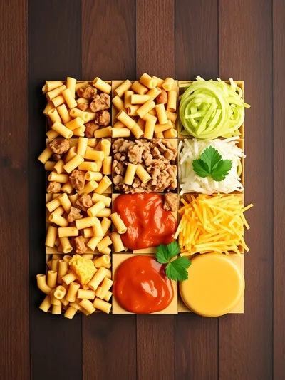 Big Mac Pasta Salad – Quick & Easy Lunch - ingredients preparation