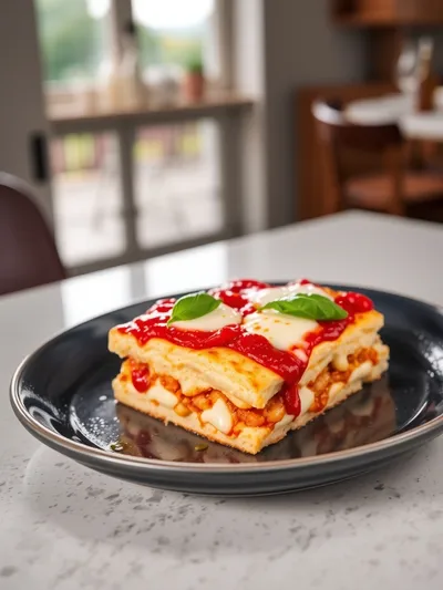Bubble Up Biscuit Pizza Casserole - ready to serve