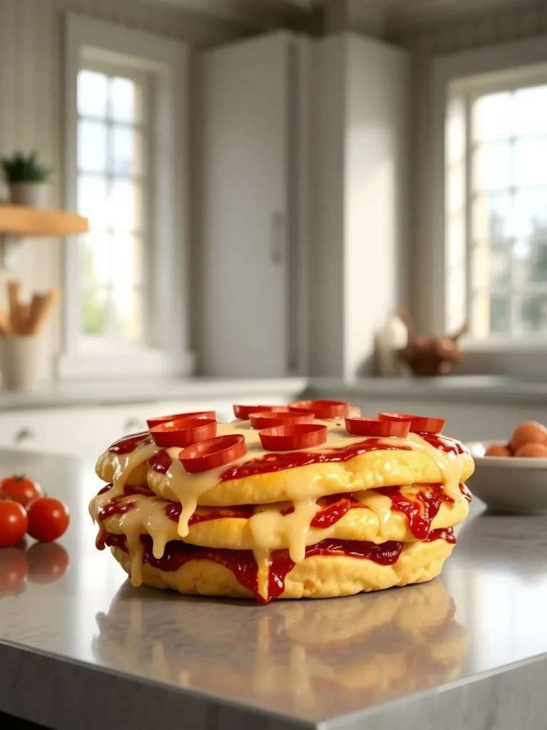 Bubble Up Biscuit Pizza Casserole