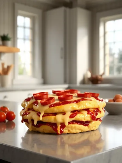 Bubble Up Biscuit Pizza Casserole