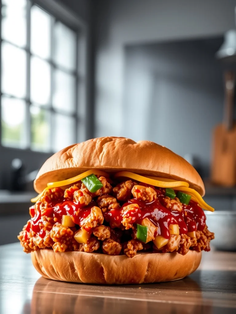 Cajun Chicken Sloppy Joes – Easy Quick Lunch