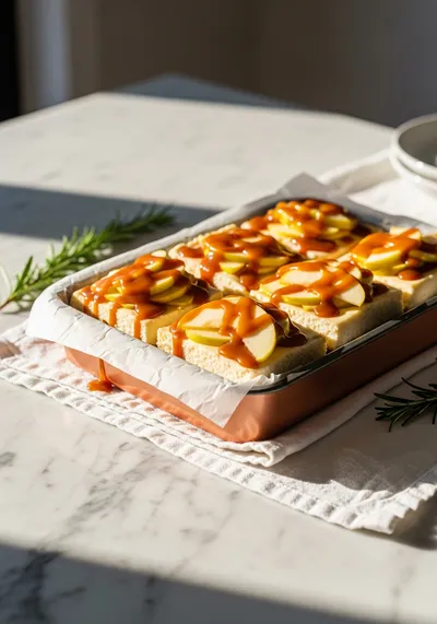 Caramel Apple Cheesecake Bars