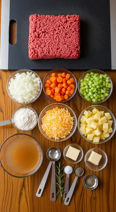 Cheeseburger Soup – Comfort Food Classic - cooking process