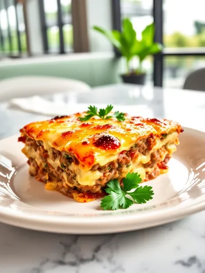 Cheesy Hamburger Casserole Bake – Quick Weeknight Dinner - cooking process