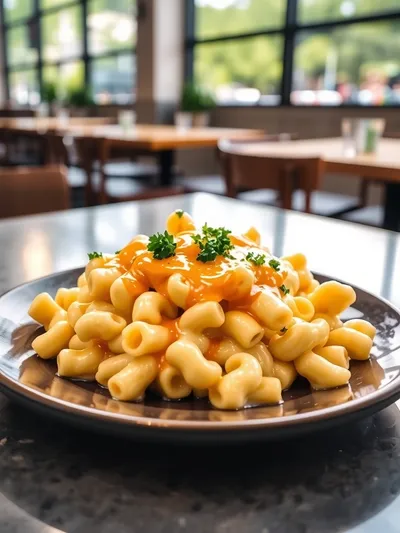 Quick & Creamy Chick-fil-A Style Mac and Cheese - cooking process