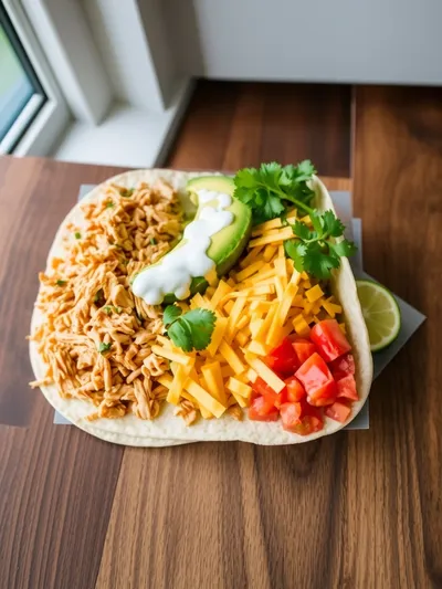 Chicken Avocado Ranch Burritos - ingredients preparation