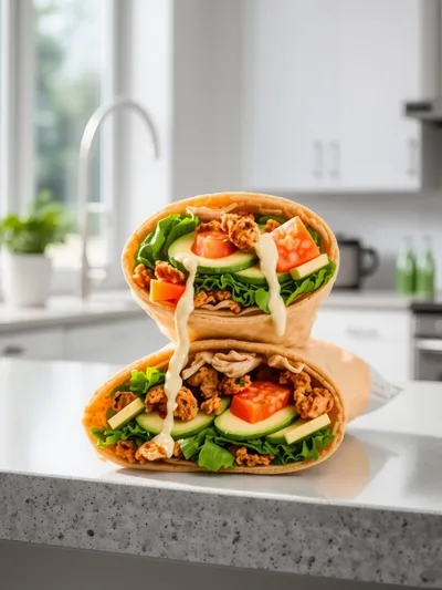 Chicken Avocado Ranch Burritos