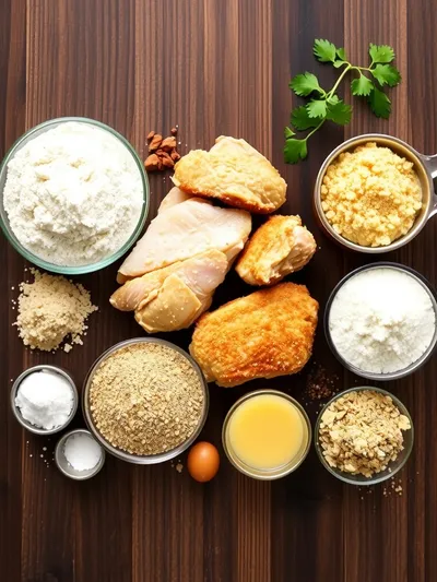 Chicken Fried Chicken Recipe - ingredients preparation