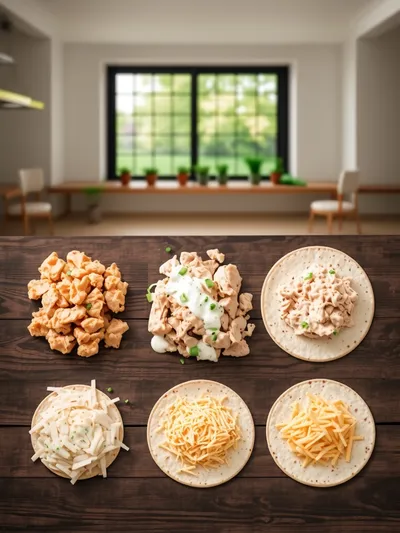 Chicken Turkey Ranch Quesadilla – 20-Minute Easy Recipe - ingredients preparation