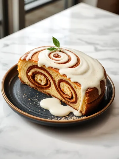 Cinnamon Roll Cake: Soft, Sweet Breakfast Delight - cooking process