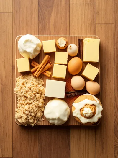 Cinnamon Roll Cake: Soft, Sweet Breakfast Delight - ingredients preparation