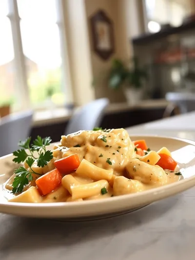 Classic Chicken Pot Pie Pasta - cooking process