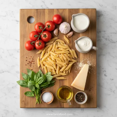 Creamy Tomato Garlic Pasta – Simple, Cheesy & Delicious - cooking process