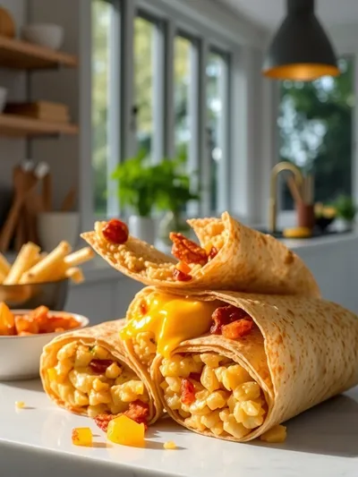 Crispy Golden Cheesy Potato Burritos – Breakfast Recipe
