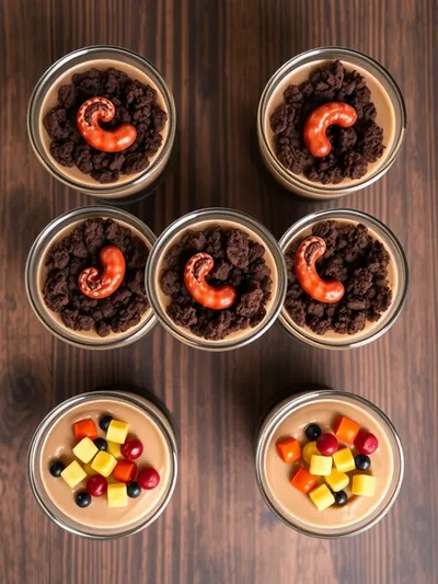 Dirt and Worms Pudding Cups - ingredients preparation