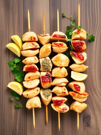 Grilled Cowboy Butter Chicken Skewers - ingredients preparation