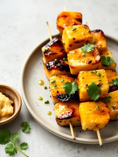 Grilled Pineapple Chicken Kabobs – Quick & Easy - cooking process
