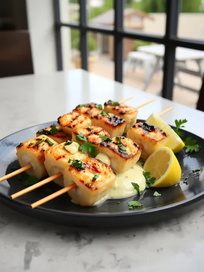 Grilled Seafood Skewers – Quick Summer Recipe - ready to serve