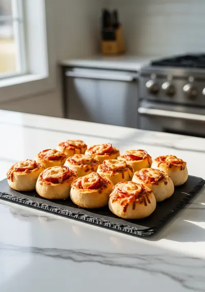 High Protein Pepperoni Pizza Rolls