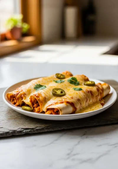 Jalapeno Popper Cheesy Chicken Enchiladas