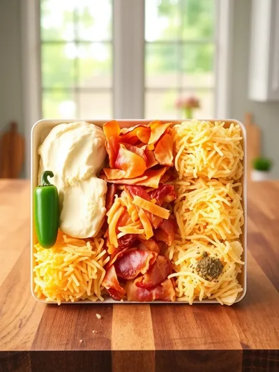 Jalapeno Poppers With Turkey Bacon - ingredients preparation