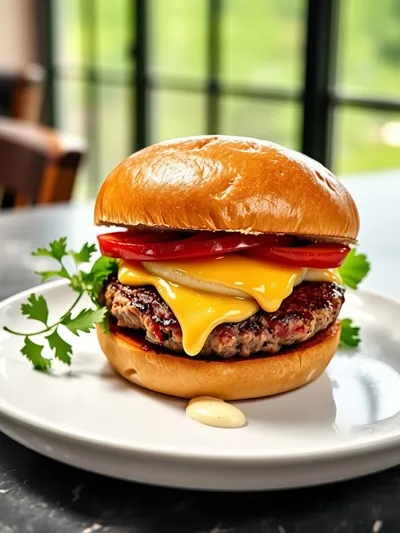 Juicy Smash Burgers on the Griddle - ready to serve