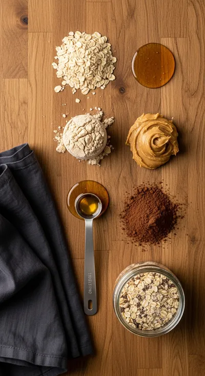 No-Bake Chocolate Peanut Butter Protein Balls - cooking process