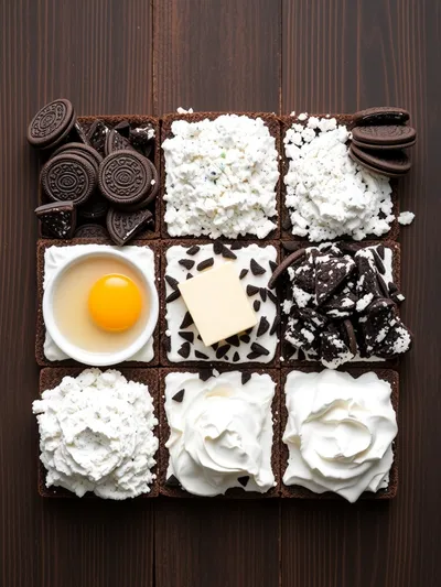Oreo Poke Cake - ingredients preparation