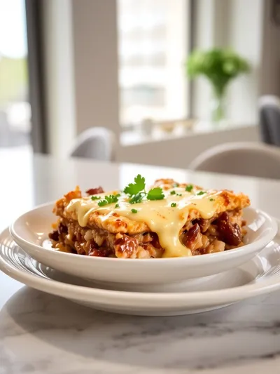 High-Protein Low-Carb Philly Cheesesteak Casserole - cooking process