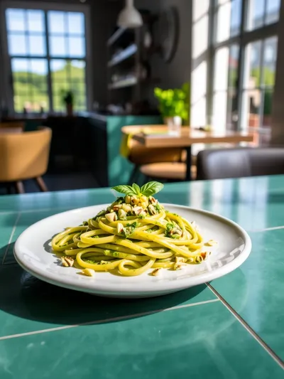 Pistachio Pesto Pasta – Quick & Easy Recipe - ready to serve