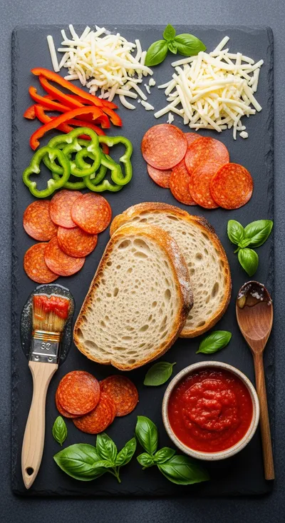 Pizza Grilled Cheese: Cheesy, Crispy Delight - cooking process