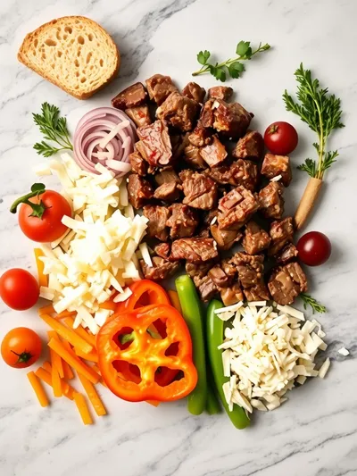 Slow Cooker Cowboy Sandwiches - ingredients preparation