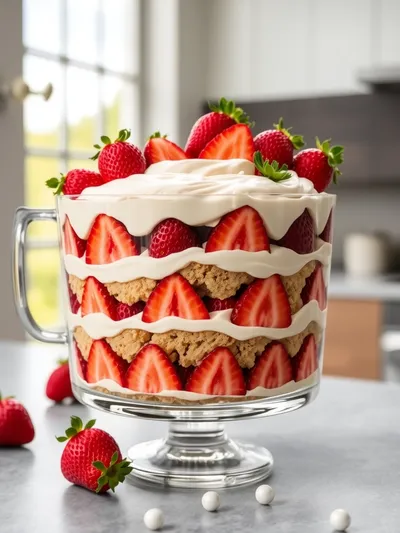 Strawberry Cheeseseck Trifle