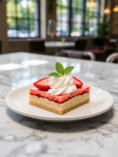 Easy Strawberry Shortcake Bars with Buttery Crust - cooking process