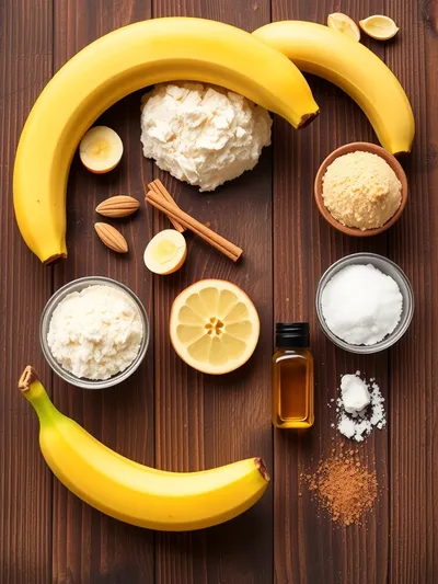 Sugar Free Banana Bread - ingredients preparation