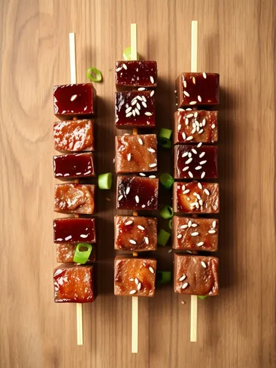 Sweet Teriyaki Beef Skewers – Easy BBQ Recipe - ingredients preparation