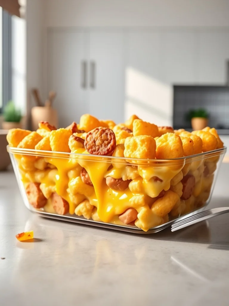 Tater Tot Sausage Breakfast Casserole