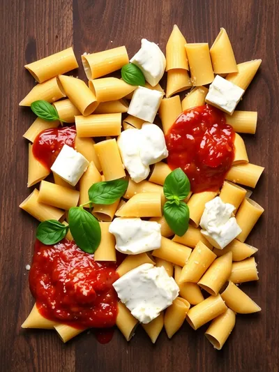 Three Cheese Manicotti Recipe - ingredients preparation