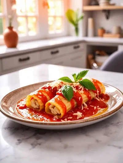 Three Cheese Manicotti Recipe - ready to serve